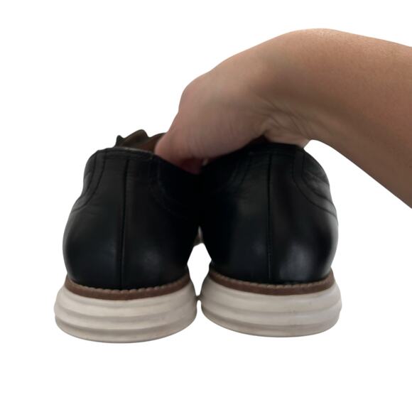 Cole Haan Black Leather OriginalGrand Lace Up Loafers Sz 10.5 - Picture 5 of 9